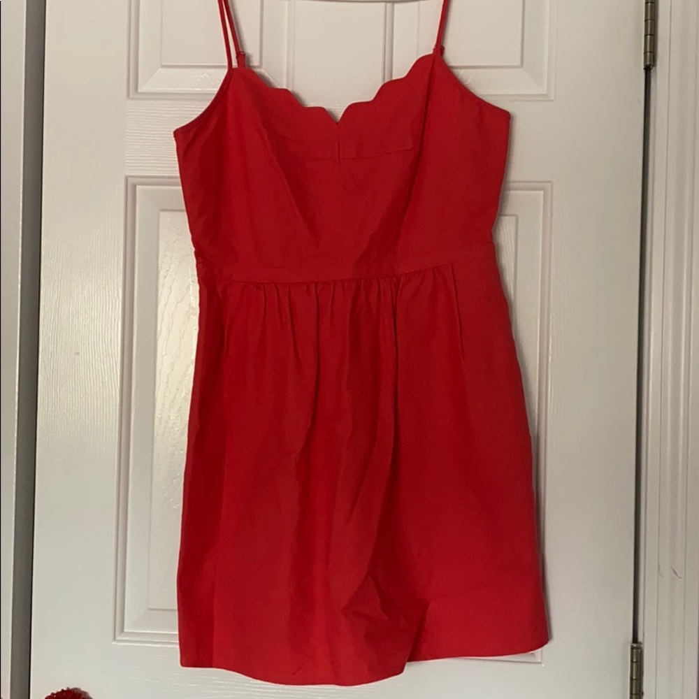 Hot pink J.Crew dress